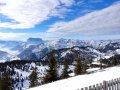 Steinplatte: Panorama ohne Ende, aber sulzige Pisten, zu warm...