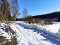 stahlblauer Himmel, idyllische Winterlandschaften ..